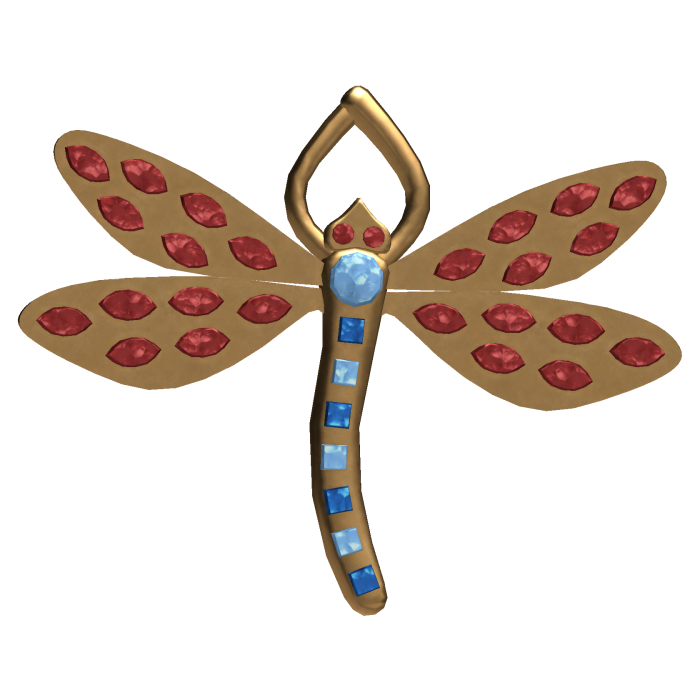 🗝️ Coraline's Gold Dragonfly Hair Clip