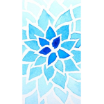 The blue petals