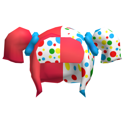 Clown Polkadot Pigtails Hair