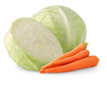 Cabbage and carrots