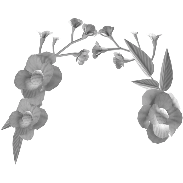 White Elegant Floral Headpiece