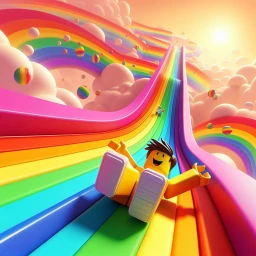 🌈 SLIDE DOWN Rainbow SLIDE Parkour Obby! icon
