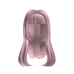 Pink Cute Girl Hair Y2K w/ Bangs