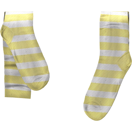 🍋 [blocky] white yellow y2k cute kawaii socks