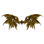 (CODE: G38) 24K Gold Mech Wings