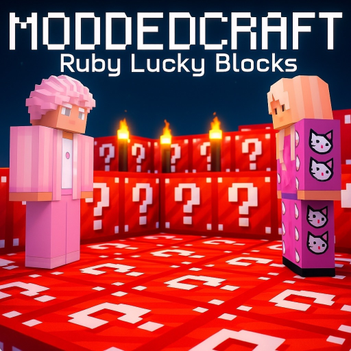 ⛏️ModdedCraft❤️ (RUBY LUCKY BLOCKS) official Roblox game thumbnail