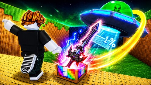 Kick A Lucky Block For Swords!
