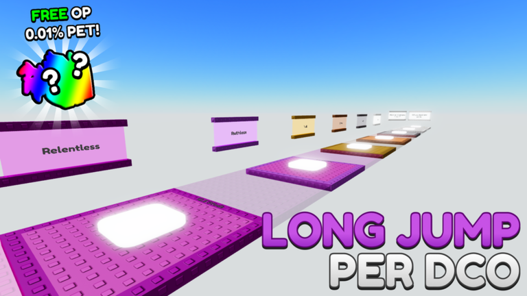 [☢️] Stud Long Jump Per Difficulty Chart Obby screenshot 1