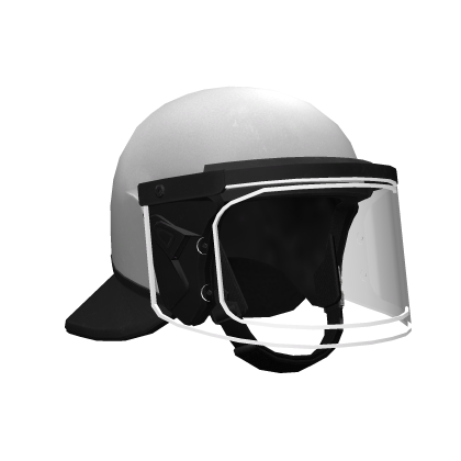 Mask Compliant Riot Helmet - White