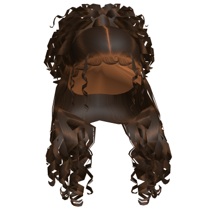 ☆ Brown Curly Half Up Half Down Roblox item