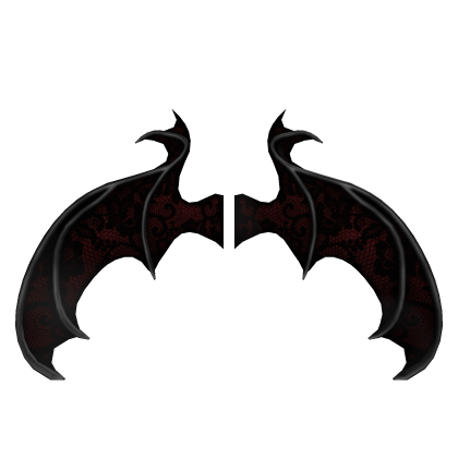 Gothic Lace Wings Red Roblox item