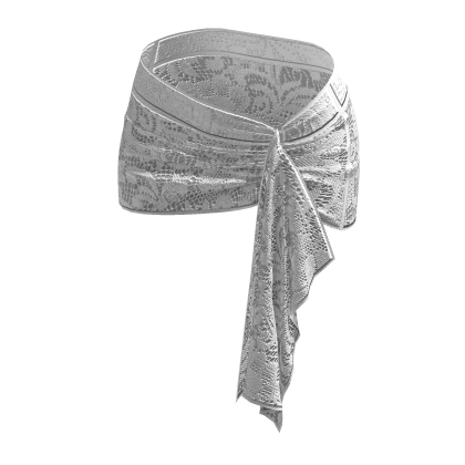 Y2K white ruffled laced miniskirt thumbnail