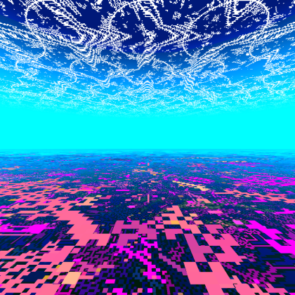 🎸 Pixel Coral Skybox Ocean Ambient Chill Clouds