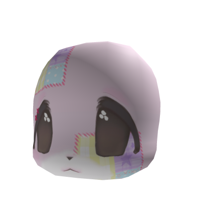 kokochi pink plush furry chibi head ! ^(-⩊-)^♡ Roblox item