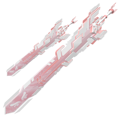 [1.0] Kawaii Pink Cyber Fragment Dual Waist Sword