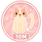 10M Cat Clicks Roblox badge thumbnail