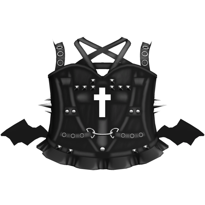 black emo vkei spiky bat dress