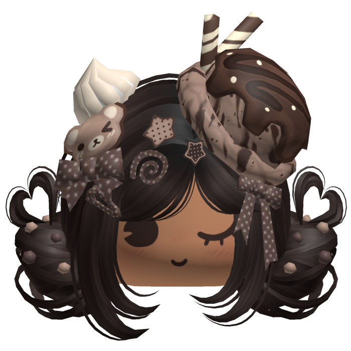 ♡ Ice Cream Girly Buns (Chocolate)
