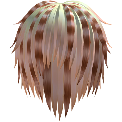  brown cute hair shaggy scene fluffy vkei punk  Roblox item