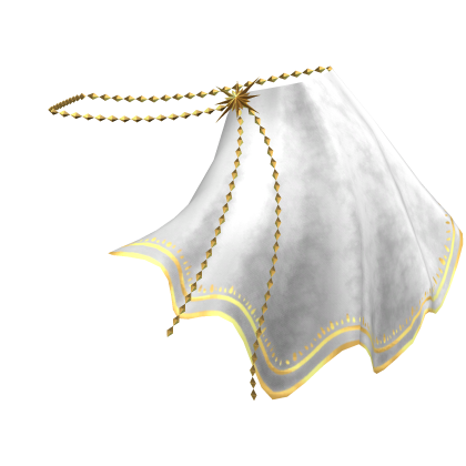 1.0 Blessed royal waist scarf - white/gold - Roblox