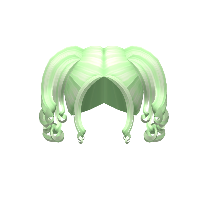-',ৎ Volume Curl Pigtails in Green