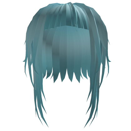 Video Game Girl Hair blue