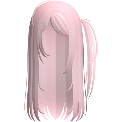 dolette long hair w/ side ponytail pink Roblox item