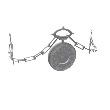 Silver Twin-blade watch