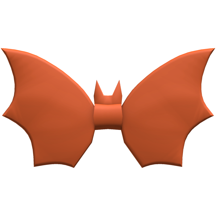 Halloween Bat Bow Tie -  Orange