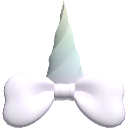 dainty little magical purple bow w/ pastel horn