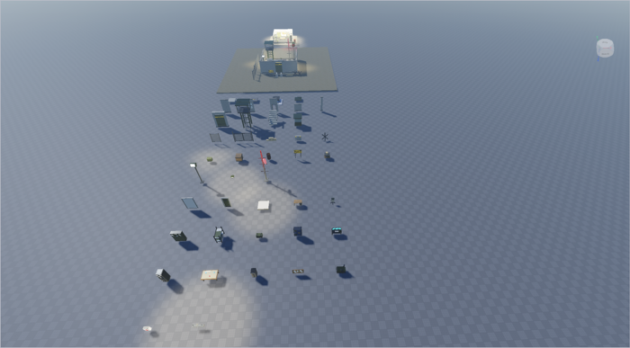 Modular Military Base Kit - 43 Pieces + Interior preview 1