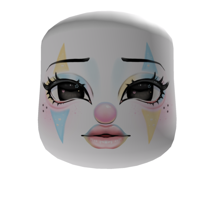 ♡꒱ pastel circus jester gyaru scene makeup face