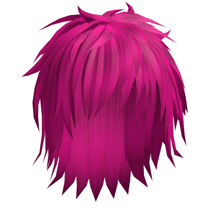 Hot Pink Messy Anime Moe Hair 35.