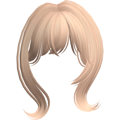 Cute Swirly Long Flowy Bangs (Blonde) Roblox item
