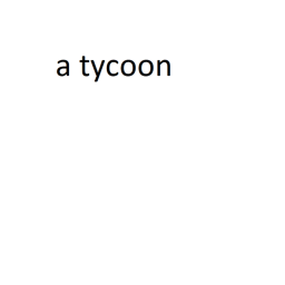 a tycoon