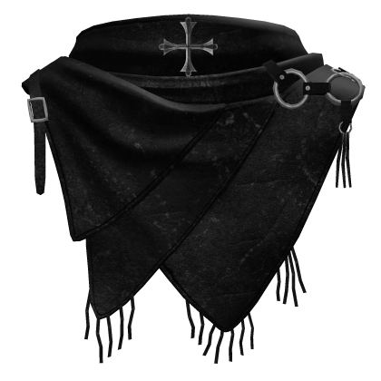 Black Emo Ring Cross Grunge Gothic Scarf  Roblox item