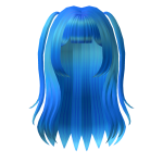 Blue Kawaii Anime Pigtails