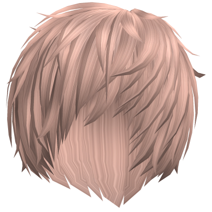 messy milky brown cute vampire emo anime boy hair