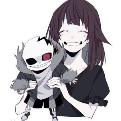 horrortale Aliza with a horror sans plushy X3 Roblox decal