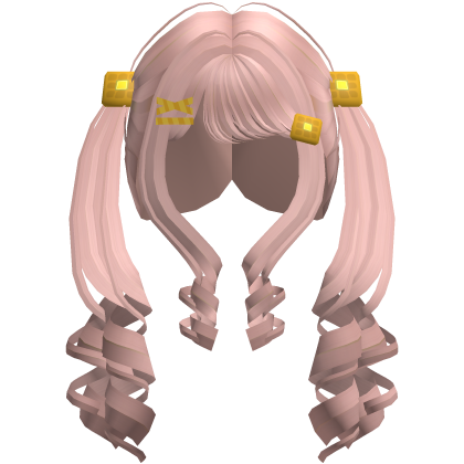 Pink Candy Waffle Pigtail Curls thumbnail