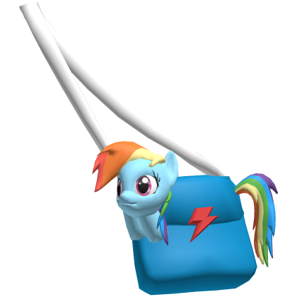 🌈 Rainbow Dash 3.0 Blue Pony Mlp Purse