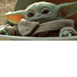 Cute green baby yoda