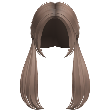 Long Preppy Cute Straight Pigtails (Milktea Brown) Roblox item