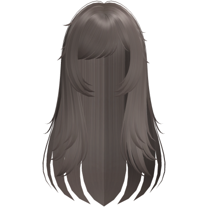 Long Light Brown Wispy Messy Hair