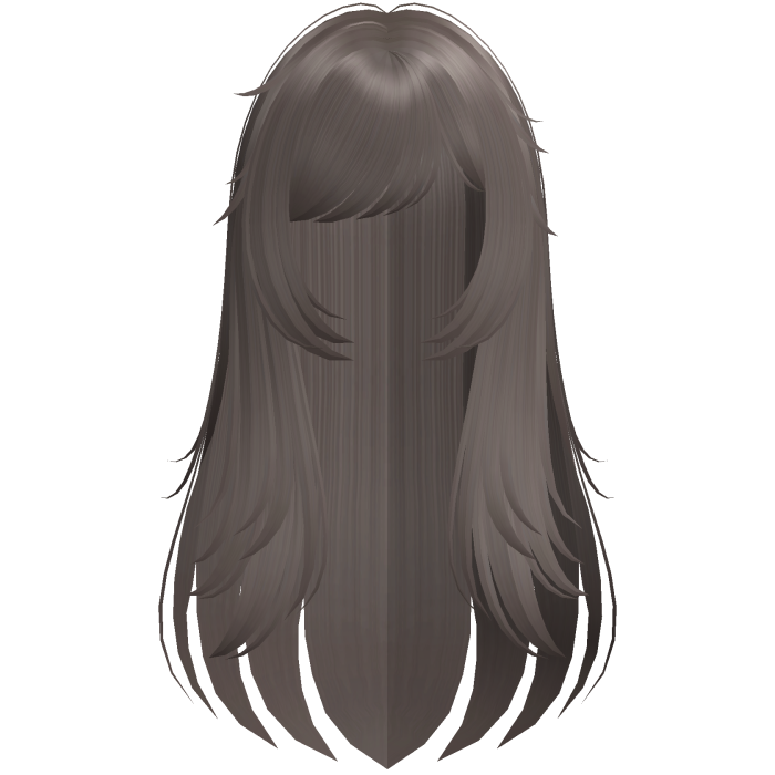 Long Light Brown Wispy Messy Hair