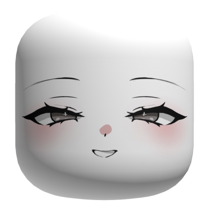 Bratty Anime Face With Grey Eyes (Pale) Roblox item