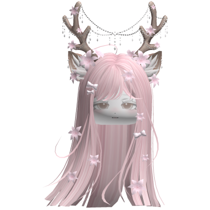 Ethereal Christmas Fairy Fawn Hair w/ Antlers