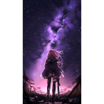 Stars and moonlight