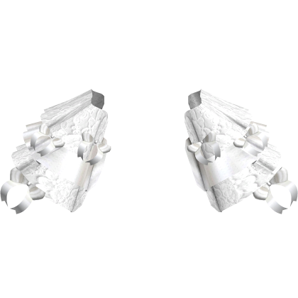 White Lace Victorian Rococo Bow Hip Ruffles Skirt thumbnail