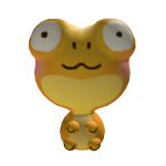Golden Chibi Frog Pal